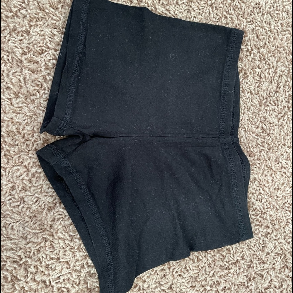 black booty shorts